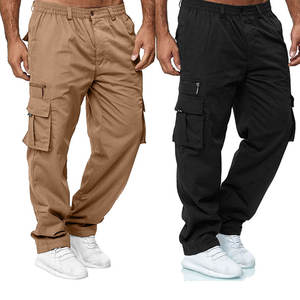 Nuevo personalizado 2025 moda deportes al aire libre Casual Multi bolsillos diseño hombres pantalones Streetwear en blanco Jogger Cargo pantalones para hombres - Product Image 2