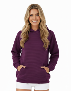2025 nouveauté pull à capuche pour femmes 100% coton matériel respirant sur mesure Logo impression solide OEM Service - Product Image 1