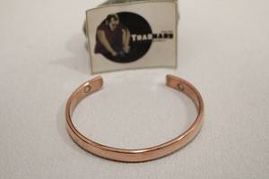 Bracelet manchette en cuivre personnalisé, Bracelet en cuivre gravé personnalisé, bijoux artificiels magnétiques de traditionnel - Product Image 2