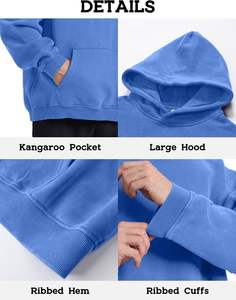 เสื้อสเวตเตอร์แบบสวมหัวมีฮู้ดปักลายแนวสตรีทแฟชั่นผ้าฝ้ายขนแกะสไตล์ลำลองสำหรับฤดูหนาว - Product Image 6