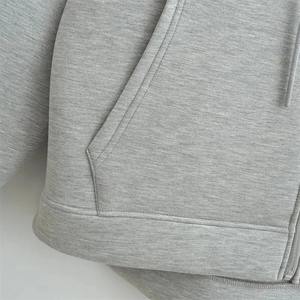 Nouveau sweat à capuche zippé pour hommes High Street style unisexe Double poches surdimensionné sweats amples vêtements d'extérieur haut - Product Image 6
