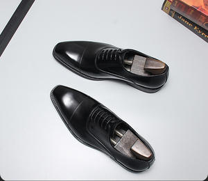 Chaussures habillées classiques en cuir, Oxfords formels pour affaires, semelle antidérapante pour le bureau, mariage, fête, chaussures en cuir pour hommes - Product Image 5