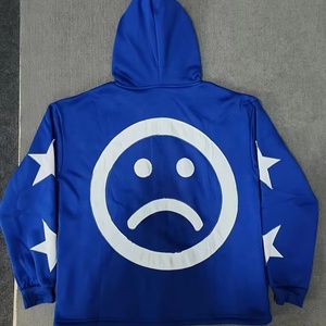 Sweat à capuche de bonne qualité avec fermeture éclair et broderie dégradée pour hommes Sweat à capuche imprimé de couleurs unies avec logo personnalisé pour hommes et femmes avec fermeture éclair - Product Image 4