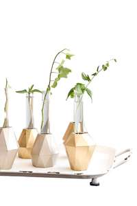 Qualité supérieure Durable Élégant Décor Élégant Verre Tube Fleurs Vase Élégant Support En Bois pour Moderne Élégant Décor De Table - Product Image 4