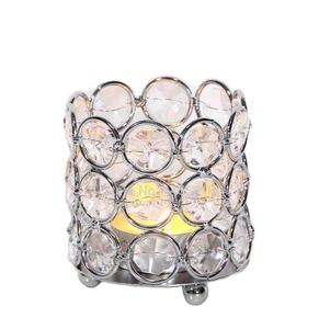Best <b>Silver</b> Crystal Votive Candle Holders <b>Lanterns</b> & Jars for Indoor Christmas Parties Weddings & Dinners-Wholesale Price - Product Image 1