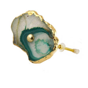 Hot Selling DIY Green Agate Cupboard Knob Industrial Style Cabinet <b>Door</b> & Drawer Knobs <b>for</b> Kitchen & Bedroom Furniture - Product Image 2