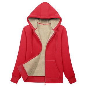 2024 nueva llegada Sherpa chaqueta de lana Otoño Invierno Essentials mujer Sherpa manga larga cremallera completa chaqueta de Sherpa de lana - Product Image 5