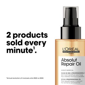 L'Oréal Professionnel Série Expert - Absolut Repair Huile de blé 10-en-1 Huile professionnelle 90ml/3.04oz - Product Image 3
