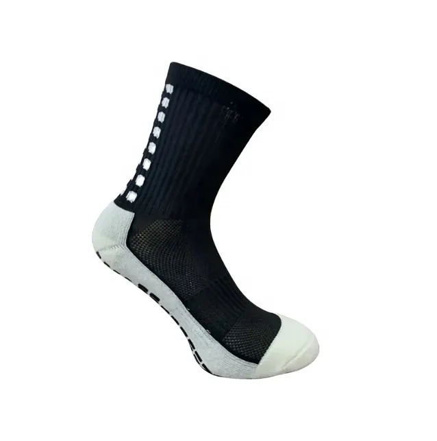 Esportes Anti Slip Soccer Socks 100% Algodão Futebol Grip Socks Impressão personalizada Malha Primavera Sporty Regular meias personalizadas