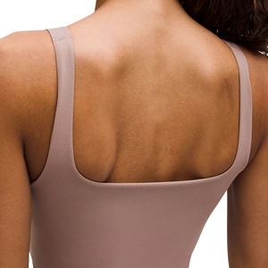 Sujetador deportivo para mujer, talla grande, ultra suave, con sensación de segunda piel, cuello redondo, espalda en U, sin aros, top de yoga, corte bajo, para dormir, ropa interior, gimnasio, uso frontal - Product Image 4