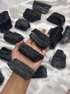 Tourmaline noire naturelle brute de forme irrégulière, cristal de guérison pour le Reiki et le Feng Shui, décoration intérieure et fabrication de bijoux, vente en gros - Product Image 5