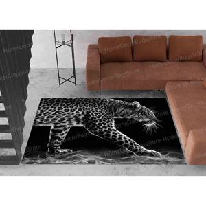 Tapis imprimé léopard - Décoration de ferme, motif animal sauvage, tapis gobelin - Product Image 2