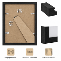 Cadre photo A4 en bois avec impression UV pour mur, personnalisable, en verre, décoration intérieure, durable, léger, cadre photo personnalisé pour table