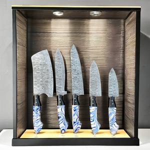 Couteau de chasse Bowie de haute qualité en acier inoxydable Stigma, manche en bois, étui en cuir, lame à pointe fixe, couteau d'extérieur - Product Image 1