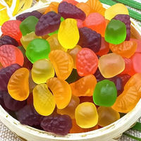 Fabrieksdirect zuurzoete gummy snoepjes, blauwe bes en aardbei gemengde smaak, Halal OEM gummies