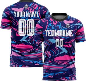 Conjunto de Camiseta y Pantalones Cortos de Fútbol Personalizados para Club, Sublimación Completa, Secado Rápido, 100% Poliéster, Cierre con Cordón, Ropa Deportiva para Partidos de Fútbol - Product Image 2