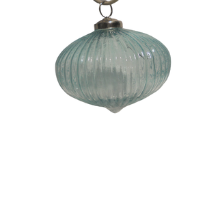 Venta caliente Navidad decorativo níquel vidrio y hierro Navidad colgante nabo diseño moderno para decoración del hogar personalizado - Product Image 1