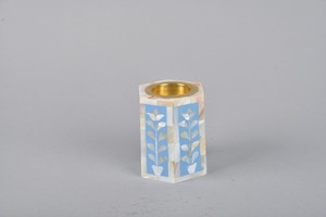 Luxury Mother Of Pearl Inlay Bakhoor <b>Burner</b> Geometric Hexagon Resin Handicraft Arabic Mabkhara For Oud <b>Incense</b> Home Decor - Product Image 2