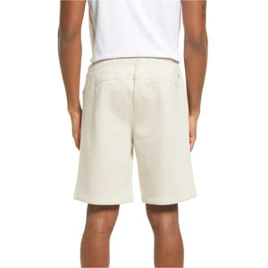 กางเกงขาสั้นออกกำลังกายผู้ชายผ้าฝ้าย 100% ขายส่ง เนื้อผ้าเฟรนช์เทอร์รี่หนานุ่ม ระบายอากาศได้ดี สีพื้น เหมาะสำหรับวิ่ง ออกกำลังกาย และสวมใส่ลำลอง - Product Image 2