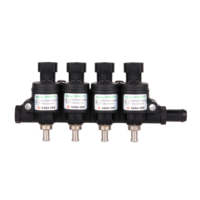 Injecteur de carburant à gaz HANA Fiat 124 ISO, type alimentation latérale 12V, haute durabilité, 3 cylindres, 4 cylindres, GNC/GPL, nouveau H2002