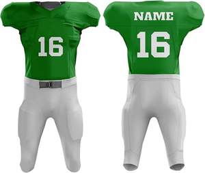 Uniforme de football américain à manches courtes, respirant, extensible dans les 4 sens, avec numéro d'équipe personnalisé, fabriqué en usine au Pakistan - Product Image 4