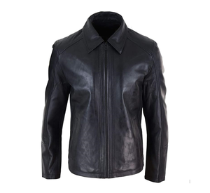 Chaqueta de motorista de moda informal de alta calidad personalizada cuero genuino estilo clásico con capucha soporte transpirable invierno motocicleta satén 3XL - Product Image 1
