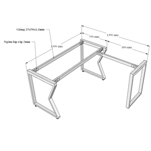 Escritorio en Forma de L MConcept de 140x140 con Patas de Acero, Requiere Ensamblaje HBMC017 - Product Image 3