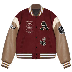 Chaquetas Varsity Nuevo Estilo Cuello Alto Todas las Tallas Colores Lana de Alta Calidad Antibacterianas para Hombre y Mujer - Product Image 1