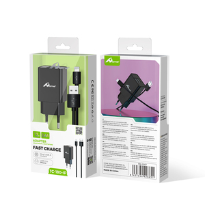 1M 12W 2.4A Double USB Chargeur IP TC-180IP NEGRO 2m Câble pour Téléphones Mobiles Power Banks IPhones Compatible 100W 1.5m 5m Câble - Product Image 1