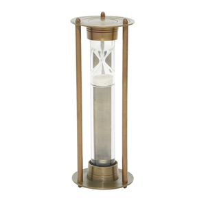 Sculpture moderne en verre et sable, minuteur en sable, cadre en métal, décoration pour la maison, cadeau, vente en gros par le fabricant - Product Image 5