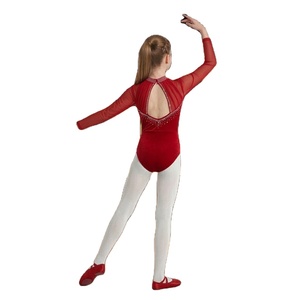 Leotardo de Danza, Traje de Gimnasia, Ropa de Danza para Niña, Ropa de Gimnasia Rítmica, Leotardo de Yoga, Leotardo de Spandex Profesional - Product Image 2