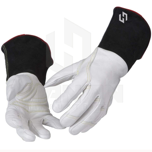Gants de soudage TIG de bonne qualité protègent le travail du soudeur pleine paume en cuir fendu imperméable à l'eau résistance à la chaleur gants de soudage - Product Image 2
