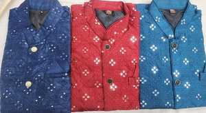 Outluk 2023ผ้าชีฟองมีกระดุมสำหรับผู้ชายคอลเลกชั่นแจ็กเก็ตผ้าไหมศิลปะ30ชุดสวมใส่ในงานปาร์ตี้ - Product Image 4