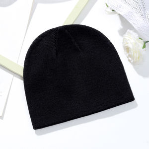 Gorro de punto acanalado, cálido, suave y acogedor, forrado de lana, ajustable, elegante, para exteriores, para clima frío - Product Image 5