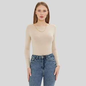 Body à col bateau et manches longues pour femme - Product Image 1