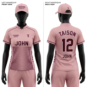 Maillot de cricket pour femmes 180 GSM en polyester interlock bleu ciel et bleu marine avec empiècements latéraux contrastants, sublimation par transfert thermique, logo personnalisé - Product Image 6