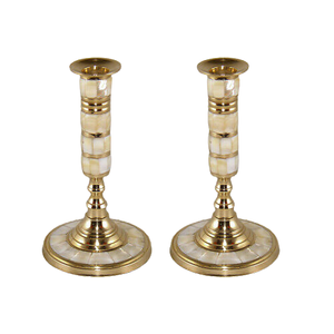 Portavelas de latón y nácar, diseño de tendencia, portavelas votivo de forma redonda a precio barato - Product Image 6