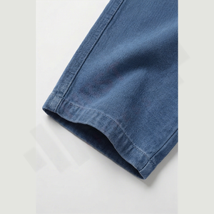 Jeans en denim ample pour hommes en gros 2025, vintage, délavé, respirant, bouton uni, patchwork, printemps, uni, droit, automne - Product Image 6