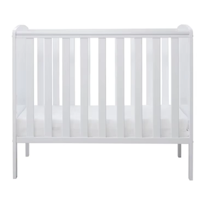 Culla bianca salvaspazio-<span class=keywords><strong>lettino</strong></span> per bambini di <span class=keywords><strong>piccole</strong></span> <span class=keywords><strong>dimensioni</strong></span> con piano curvo-mobili in legno massiccio - Product Image 1