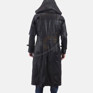 เสื้อโค้ทยาวหนังเสื้อโค้ทยาวเสื้อโค้ทยาวหนังใส่สบาย - Product Image 2