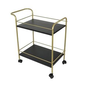 Chariot de service de bar d'hôtel de qualité incroyable à prix réduit chariot de bar en métal de service facile à déplacer, rapide et sûr. - Product Image 6