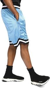 100% Polyester personnalisé Gym basket-ball Shorts Double couche entrejambe rue poches haute été sublimé solide motif écologique - Product Image 4