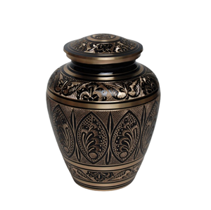 Urne de crémation en laiton urnes commémoratives de couleur émaillée rose souvenir en métal de taille personnalisée pour les cendres humaines - Product Image 6