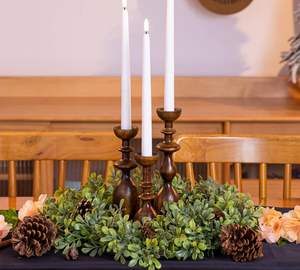 Bougeoir en bois bougeoirs pour pièce maîtresse de table bougeoirs chandeliers de décoration de ferme moderne chandeliers convient à 3/4 "ou 7/8 - Product Image 6