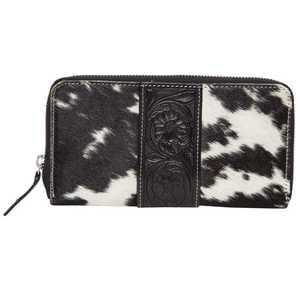 New Premium High Quality Women's Luxury Zipper Clutch With Hand Tooled Floral Design Amazing Satchel Leather Customize Colors - Product Image 2