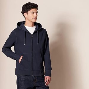 High Quality Wholesale <b>Men</b> Zipper Hoodies 2025 Custom Private Label Full <b>Zip</b> Cotton Sweatshirts Stylish Slim Fit Hoodies - Product Image 3