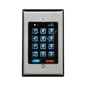APO DK-2822A ระบบควบคุมการเข้าออกด้วยปุ่มกด RFID พร้อมจอแสดงผล LED และเครื่องอ่านการ์ด แผงปุ่มกดสแตนเลส - Product Image 2