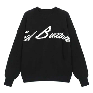 OEM chandails pour hommes avec LOGO personnalisé pulls en jacquard tricots pull à col rond d'hiver pull en coton tricoté de créateur pull en tricot sur mesure - Product Image 5