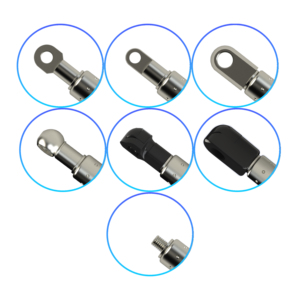 Cilindro de Gas de Acero Inoxidable Resistente a la Corrosión de 433 mm, Carrera de 160 mm, Componente de Maquinaria Ajustable ISO SS para Uso Industrial - Product Image 4