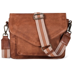 Bolso de hombro de moda de cuero de vaca granulado para mujer, bolso cruzado compacto para mujer - Product Image 4
